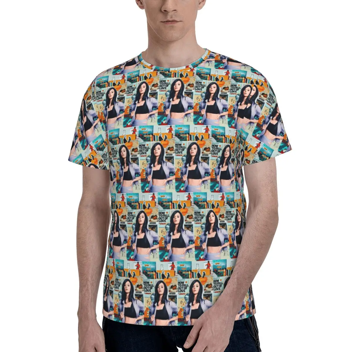 Katys Perrys The Lifetimes Tour 2025 Y2K T-Shirt for Men Cotton T Shirts Men's Tees Short O-Neck Summer Clothes Tops