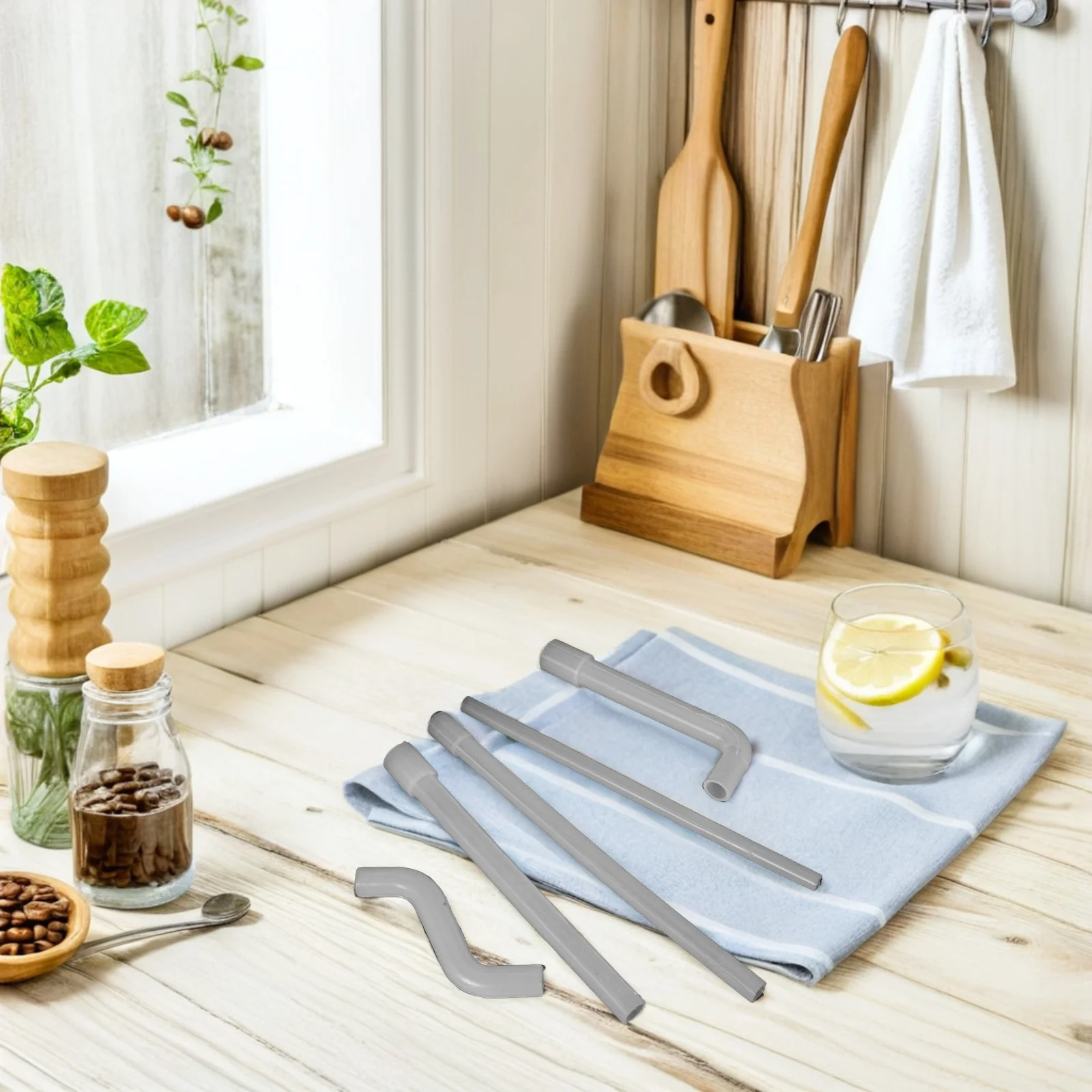 

5Pcs Silicone Tubing for Water Dispenser High Temperature Resistant Flexible Pipe Universal Connection Easy Install No Leakage