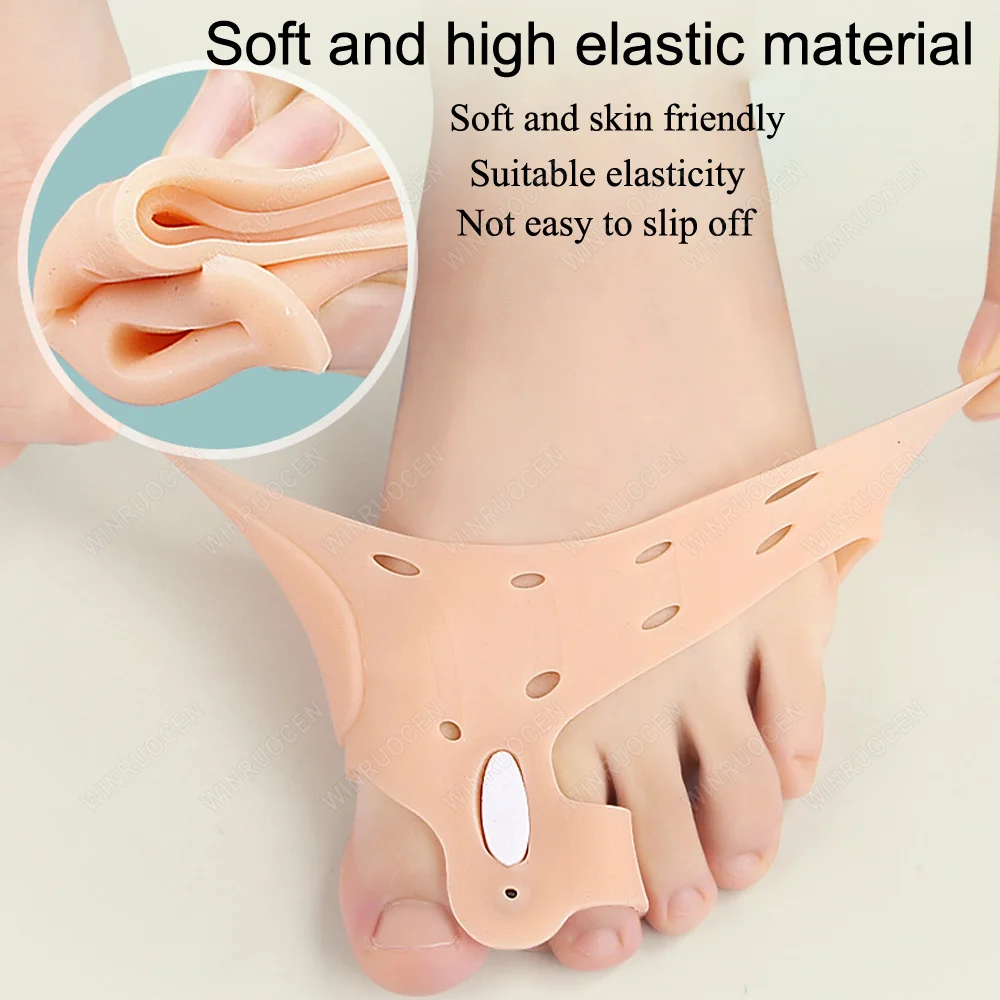 Magnetic massage front palm pad Silicone Forefoot Hallux Valgus Corrector Pain Relief Cushion Orthotics Protector Foot Care Tool