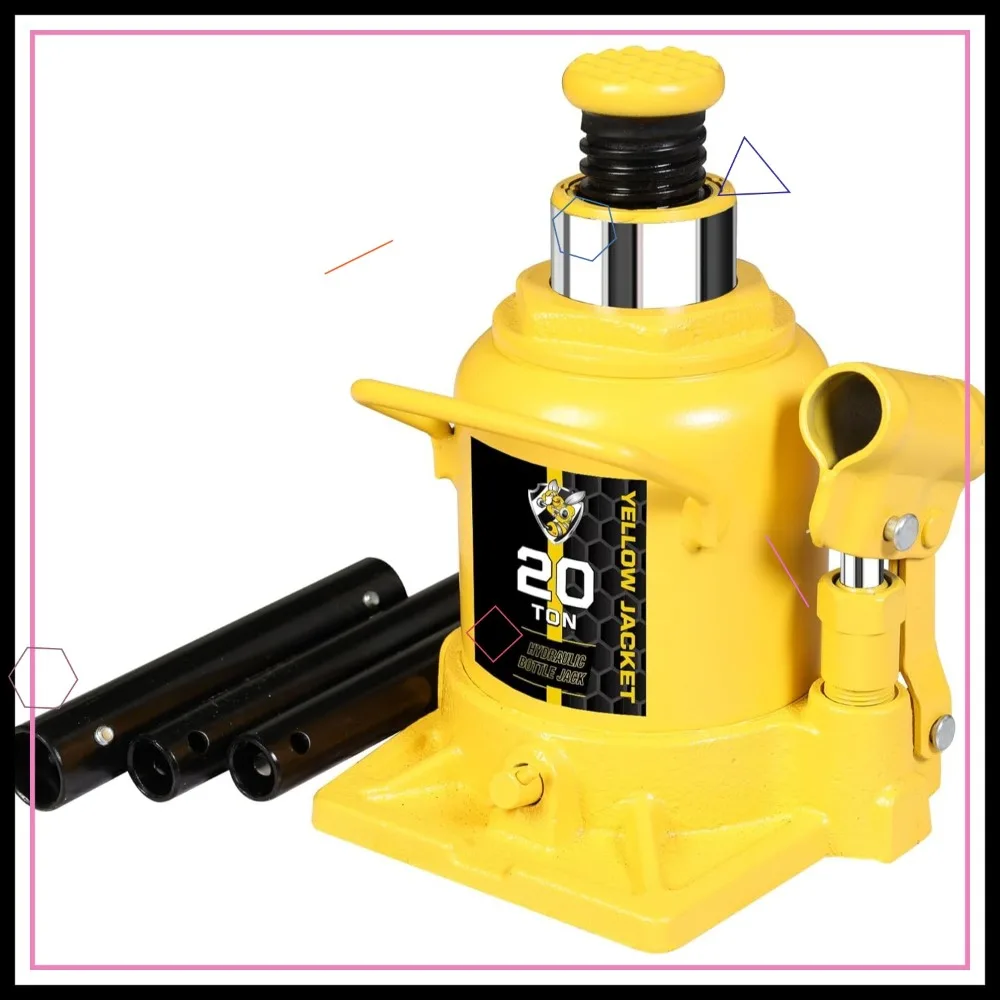 

20-тонный низкопрофильный бутылочный домкрат, сварной гидравлический домкрат с грузоподъемностью 40 000 фунтов для тяжелых условий эксплуатации