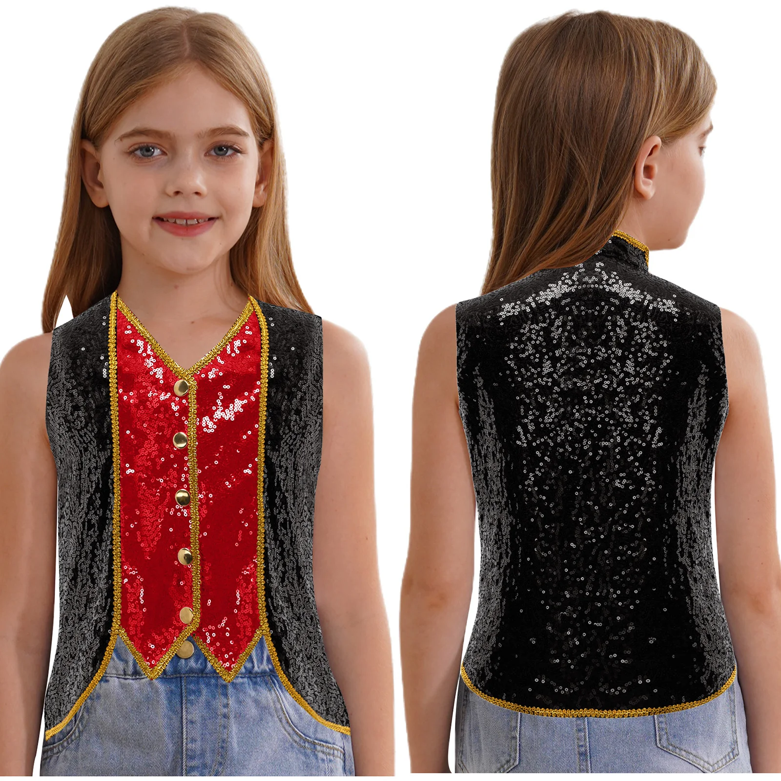 

Medieval Ancient Greece Princess Cosplay Sequins Vest Retro Victorian Steampunk Waistcoats for Halloween Cosplay Costume