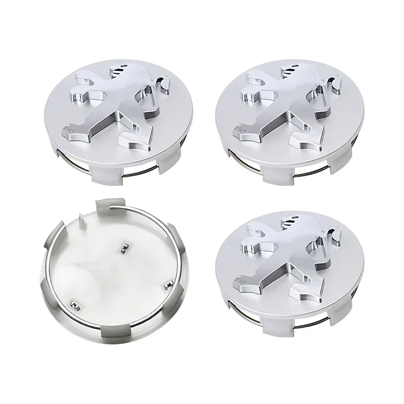 4pcs 60mm Car Rim Cover Wheel Hub Center Caps Badge Emblem for Peugeot 2008 3008 307 308 206 207 208 407 508 5008 205 4008 106