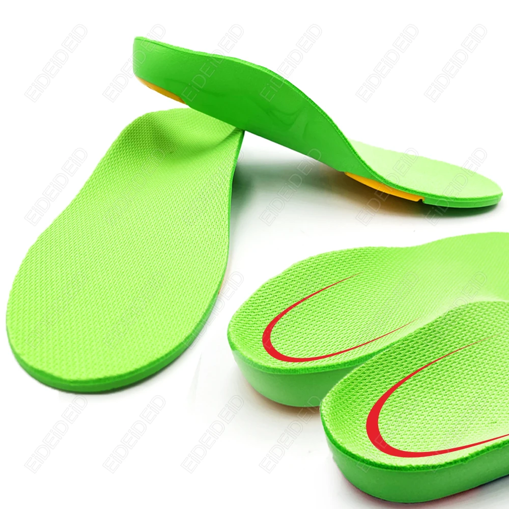 Kids Gel Orthopedic Insoles For Shoes Children FlatFoot Health Sole Boy Girl Sports Running Plantar Fasciitis Valgus Insert Pads