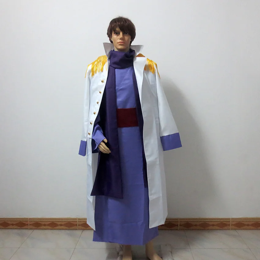 

Fujitora Issho Admiral Fujitora Marine Trench Cosplay Uniform Costume Halloween Christmas Party Custom Made Any Size