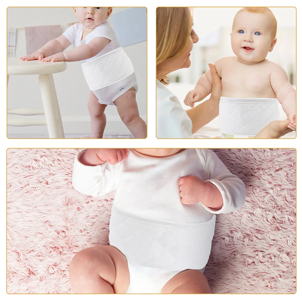 

8Pcs Baby Belly Wrap Soft Cotton Double Layer Newborn Umbilical Cord Protector Infant Belly Button Band for Delicate Skin