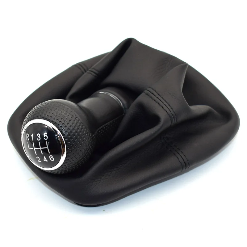 5 6 Speed 12 23mm Car Leather Gear Shift Knob Gaiter Boot Cover Lever MT Fit for Volkswagen VW MK4 Golf 4 IV GTI R32 Jetta Bora