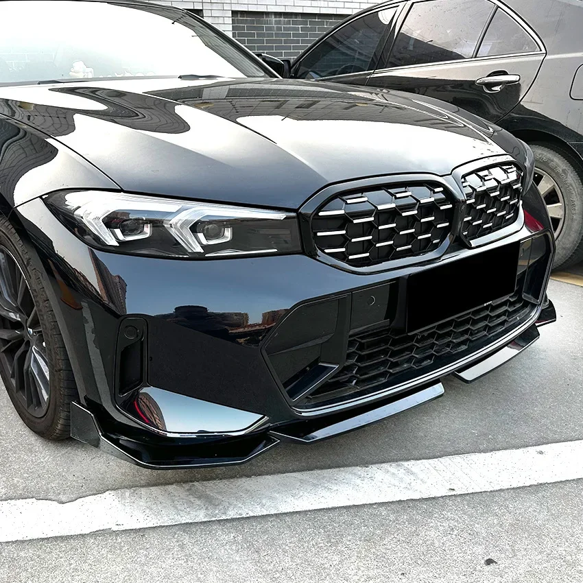 For BMW 3 Series G20 LCI M Sport 320i 325i 2022 2023+ Front Bumper Spoiler Lip Lower Body Kit Diffuser Splitter Tuning Guard