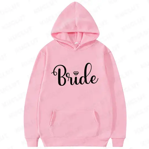 Fashiona Brud Brudgum Hoodie Ny Par Matchande Gatutröja Unisex Lös Avslappnad Topp Brud Bröllopsfest Tröja Toppar 10 best sales brudtröja - №10