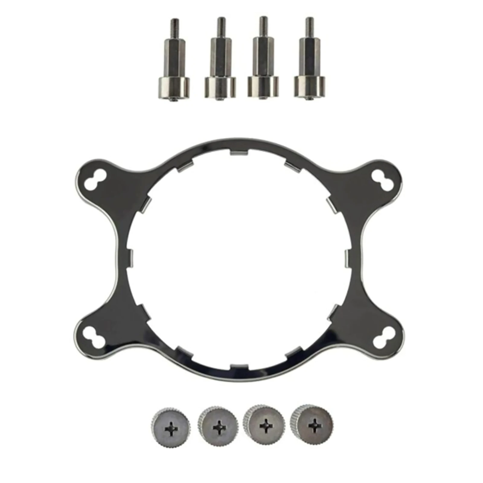 Premium Carbon Steel Bracket Kit for Corsair H55/H75/H80i V2/H100i V2 & Asteak Round Radiators - AMD AM4 Compatible