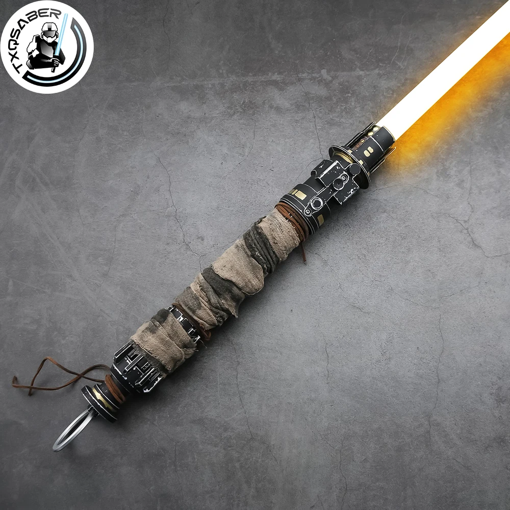 TXQSABER Lightsaber RGB بكسل طبق الاصل Boone Kestis المعادن هيلت ضوء السيف FOC السلس سوينغ الناسف الليزر السيف ل Boone Kestis