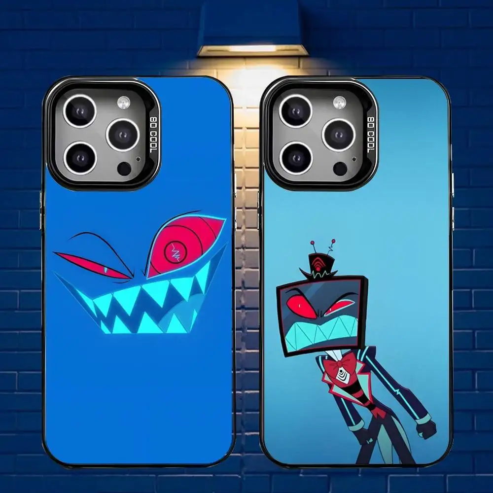 

VOX Trust Us H-HazbinS Phone Case For iPhone 17,16,15,14,13,12,X,8,Pro,Max,Plus,SE4,Air,Mini Black Matte Durable Hard