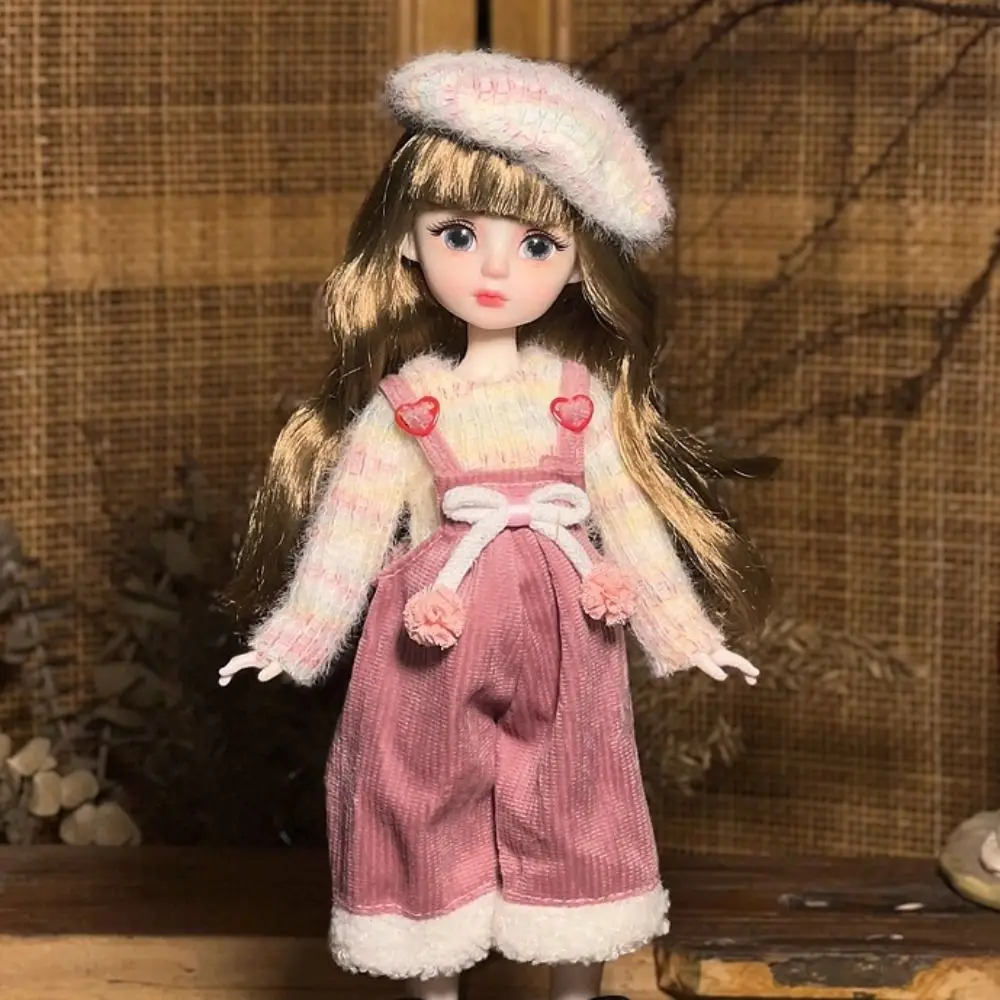 

1 Set 1/6 SD 30cm with Clothes Attractive Eyes Long Hair Princess Dress Up Anime Ball Jointed Princess Makeup Ball Joint