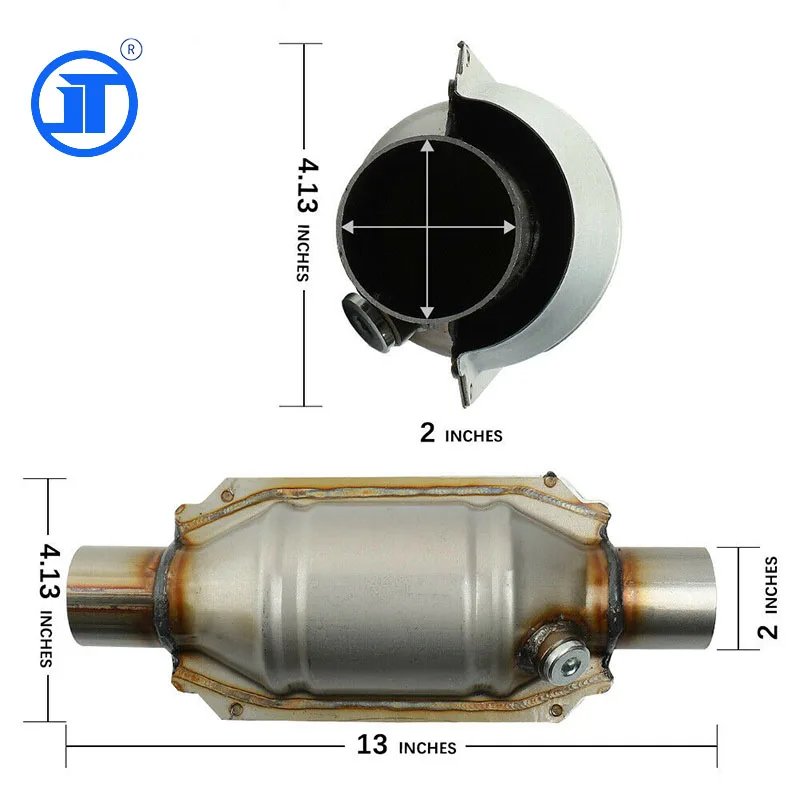 Intelligent Library NEW Other Engine Exhaust Parts PAIR Catalytic Converter For Isuzu NPR GAS 6.0L Universal Converter NQR NRR 2 - Image 5