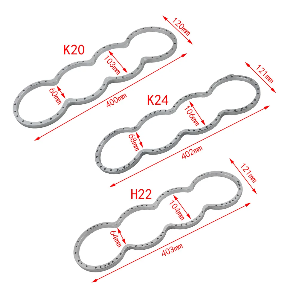 Protezione blocco motore serie K in alluminio argento K24 per Honda per motori K24 ECG003-SL