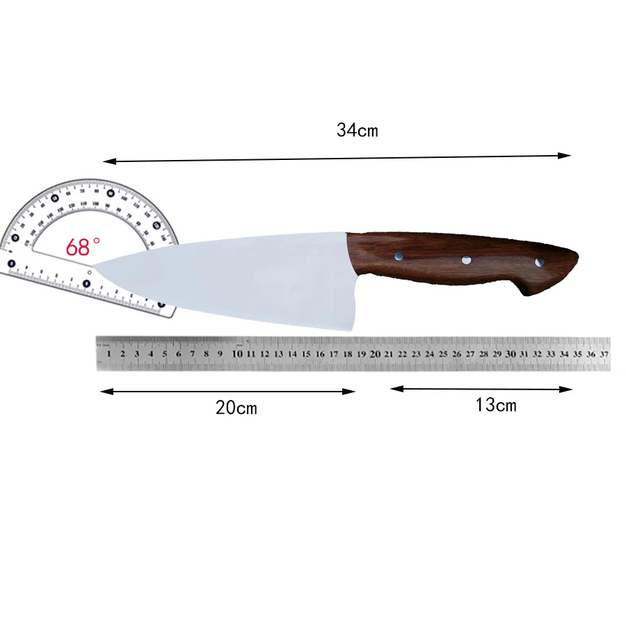 Chef Knife Wood Handle BG42 Steel Blade Sharp Cleaver Slicing Handmade Forged Cutlery Kitchen Knives For Cutting Vegetables Meat