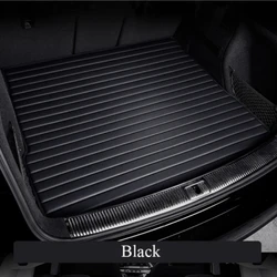 Striped Leather Custom Car Trunk Mat for Mercedes Benz GLE W166 W167 GLE Coupe C292 C167 Car Accessories Interior Details Carpet