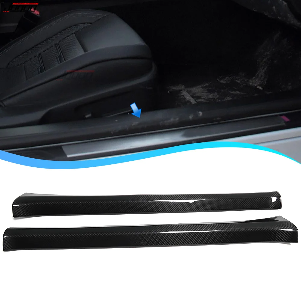 For Lexus RC XC10 RC300h RC350 RC200t F Sport 2015-2019 Carbon Fiber Door Sill Guard Cover Protection Decal Sticker Accessories