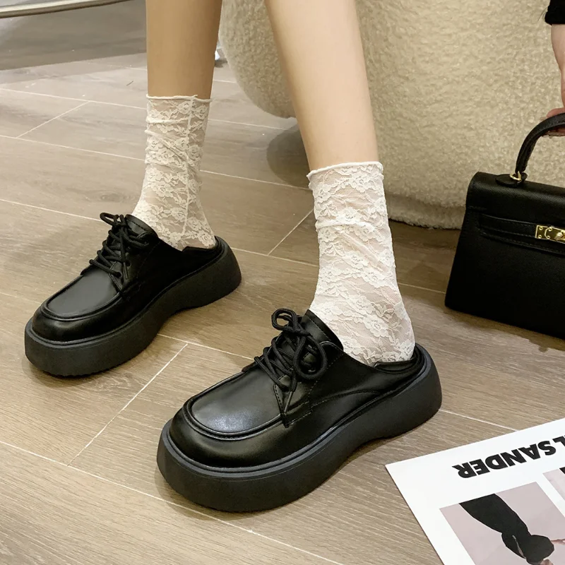 Women\'s New Platform Shoes Lolita Mary Janes Shoes School Uniform Jk Student Shoes Women Girl Round Toe Lolita Vintage Shoes