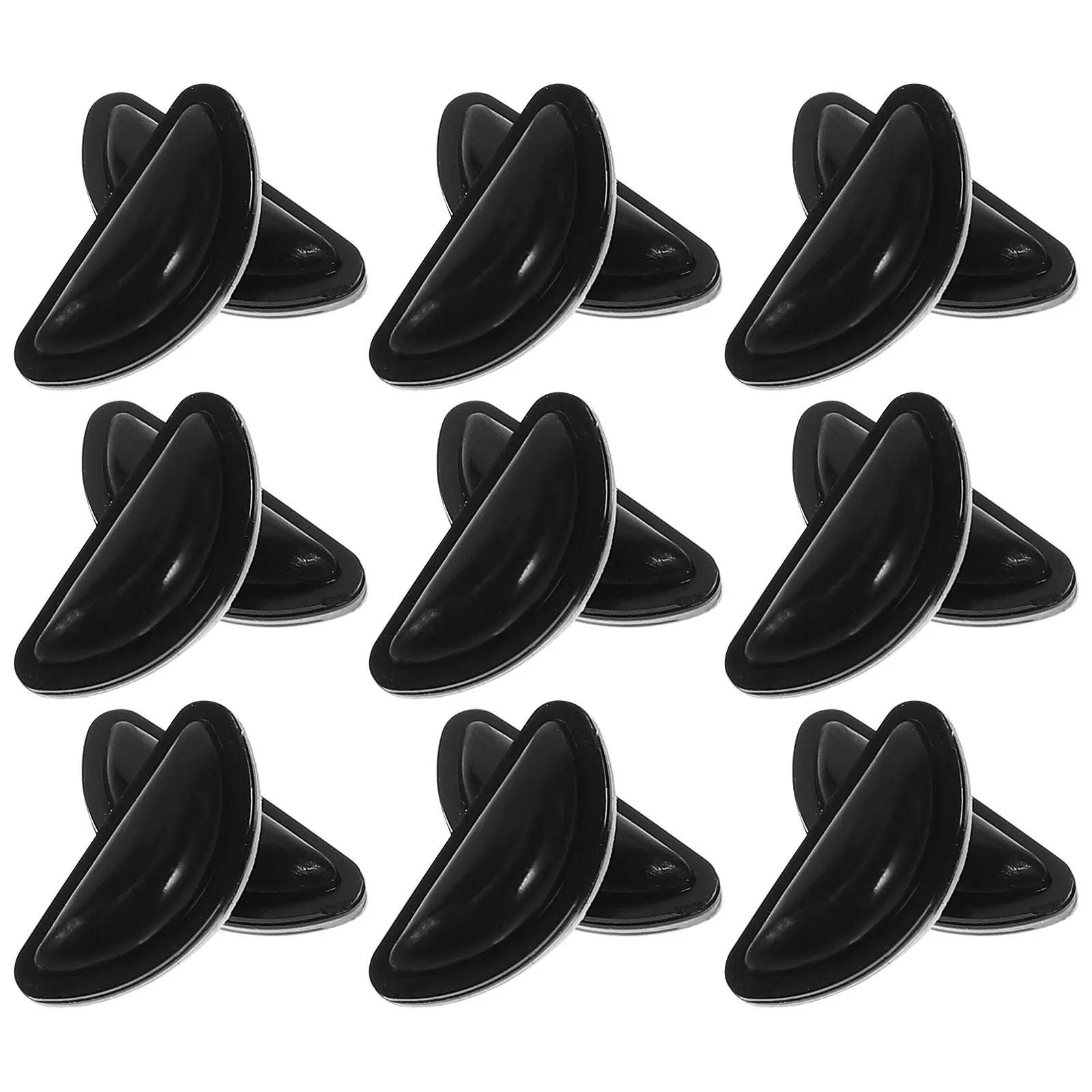 

10 пар силиконовых накладок для носа, противоскользящие, мягкие, сменные, для ремонта пластиковых оправ очков