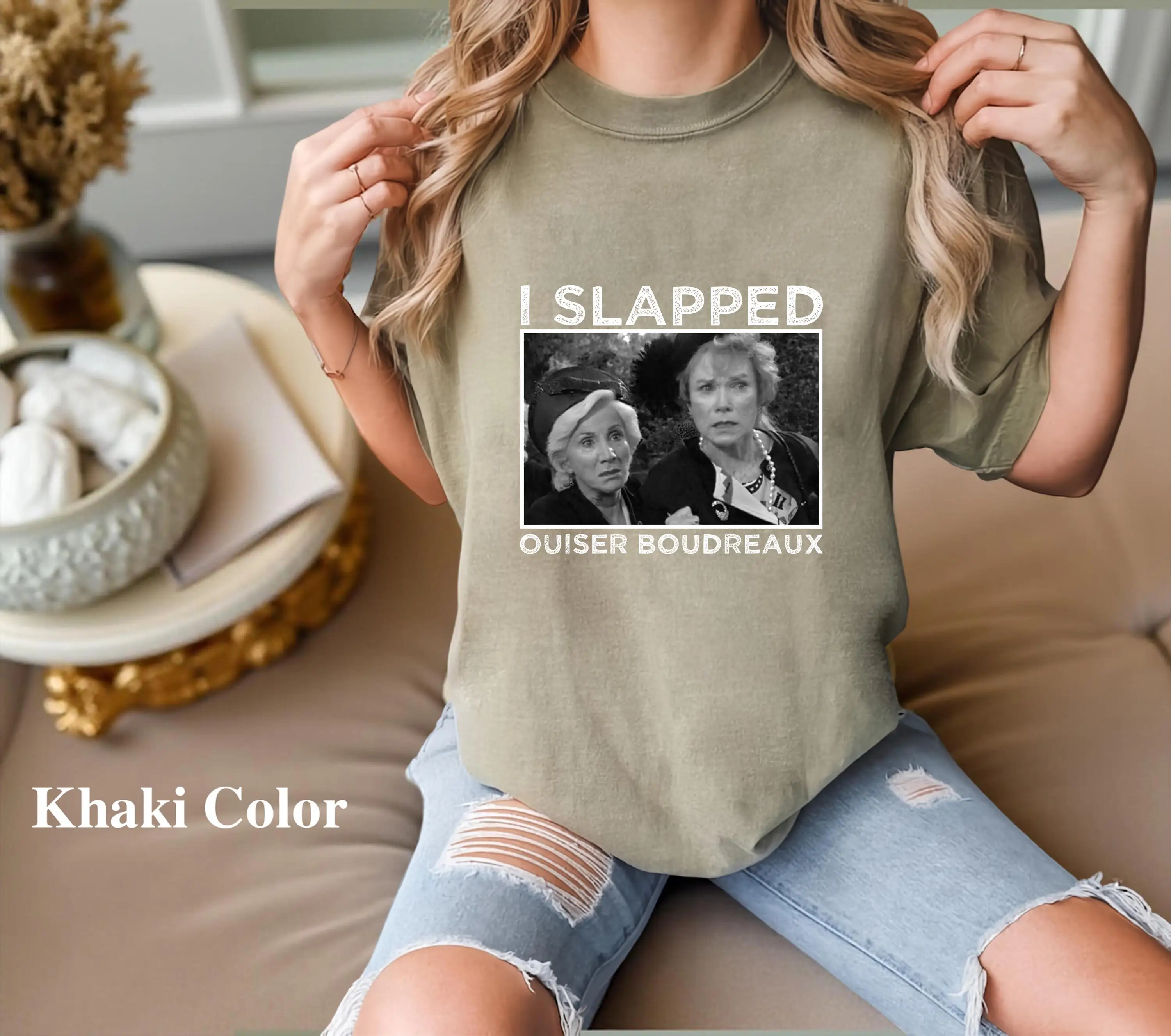 I Slapped Oisser Burrow T-shirt - "Steel Magnolia" Classic Lines T-shirt Southern Comedy Gift, 1980s Classic Film T-shirt