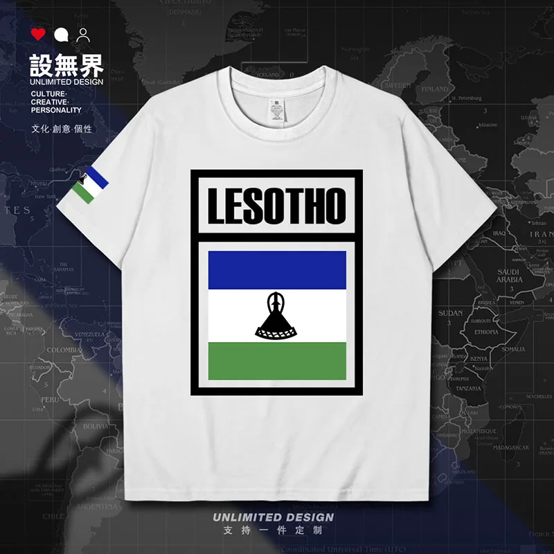 Kingdom of Lesotho LSO Sotho Basotho LS mens t shirt tees sporting Short Sleeve tracksuit meeting casual gyms summer clothes