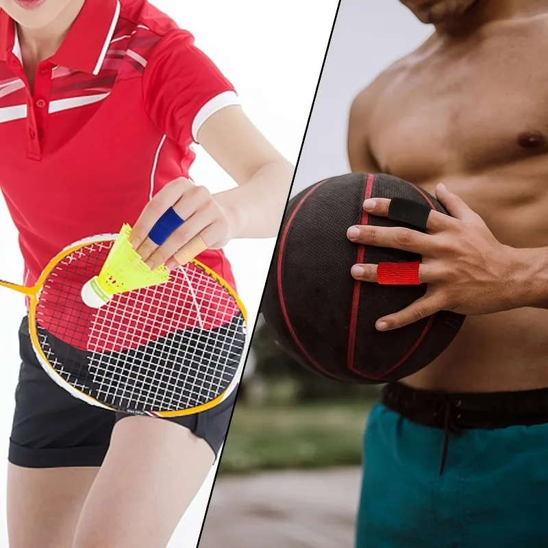 10 Teile/satz Finger Brace Schiene Hülse Daumen Unterstützung Schutz für Basketball Volleyball Badminton Tennis – Detail 6