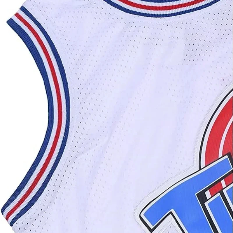 Camisetas de baloncesto sin mangas para hombre, transpirables, con estampado de los personajes de la película Space Jam 2026: Lola Bugs, Tune Squad, Tweety, Taz, D. Duck, 1HIOW