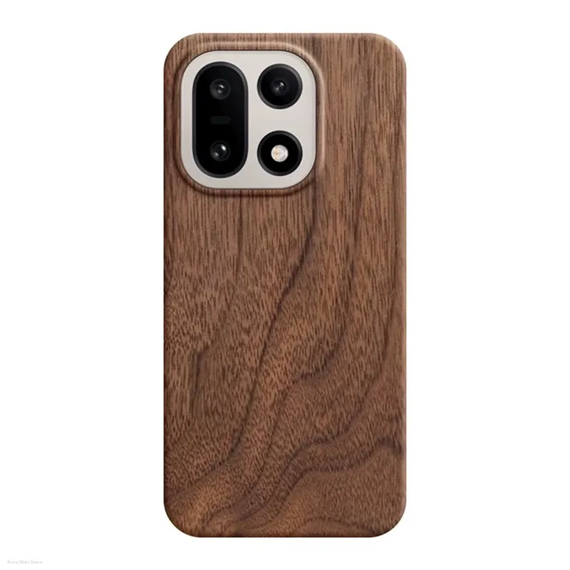 for OnePlus 15 Wood Case MagSafe Compatible Premium Real Wood Aramid Fiber Cover for OnePlus15 Anti-Drop Vintage Wood