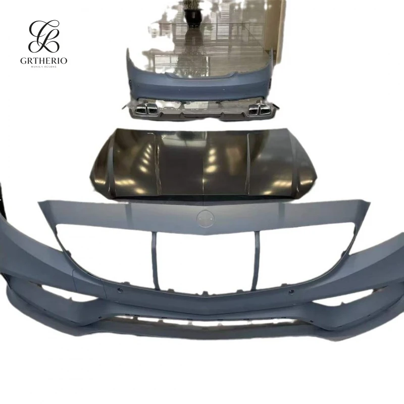 

Suitable for Mercedes-Benz CLS-Class W218 modified rear lip and exhaust tip, 2015-2018 CLS63 model body kit bumper