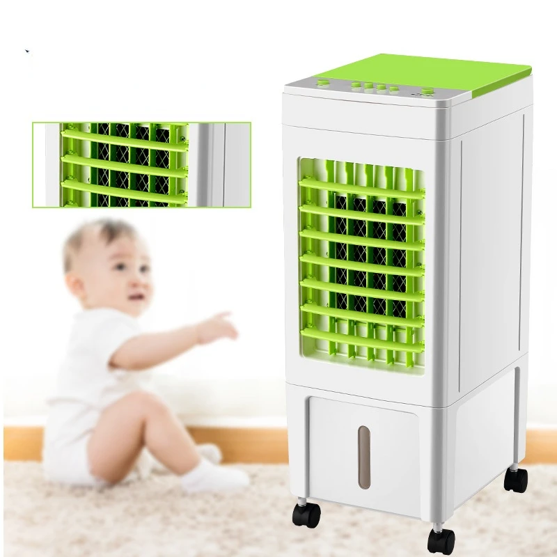 Remote Control Cooling Fan Mobile Air Conditioning Fan Household Cold Air Fan Large Capacity 8L Water Tank Floor Air Cooler