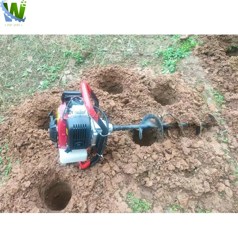 Petrol Tree Planting Digging Machines Portable Farm Post Hole Digger Soil Land Drilling Excavator Machine