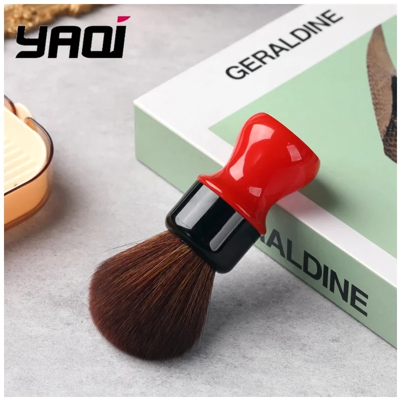 Yaqi Shaving Brushes 24mm Best Quality Complex Black  Version Brown Synthetic Hair Mens