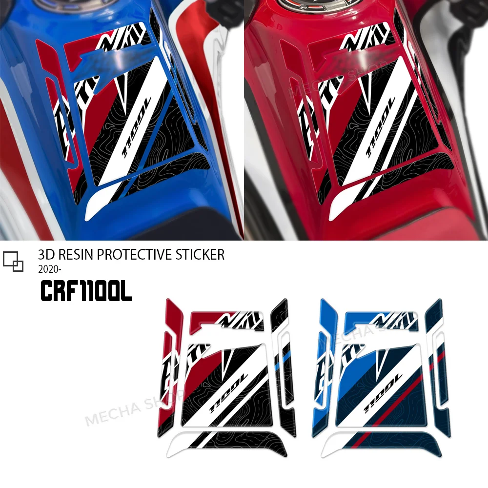 

3D Resin Sticker Protection Kit For Africa Twin CRF 1100 L 2020-2023 CRF1100L 2024 2025 2026