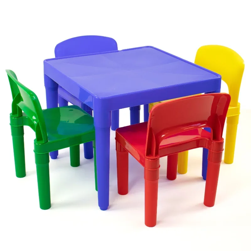 Tot Tutors Kids 5 Piece Table and Chairs Set - Primarychildren desk and chair set  kids table  children study desk