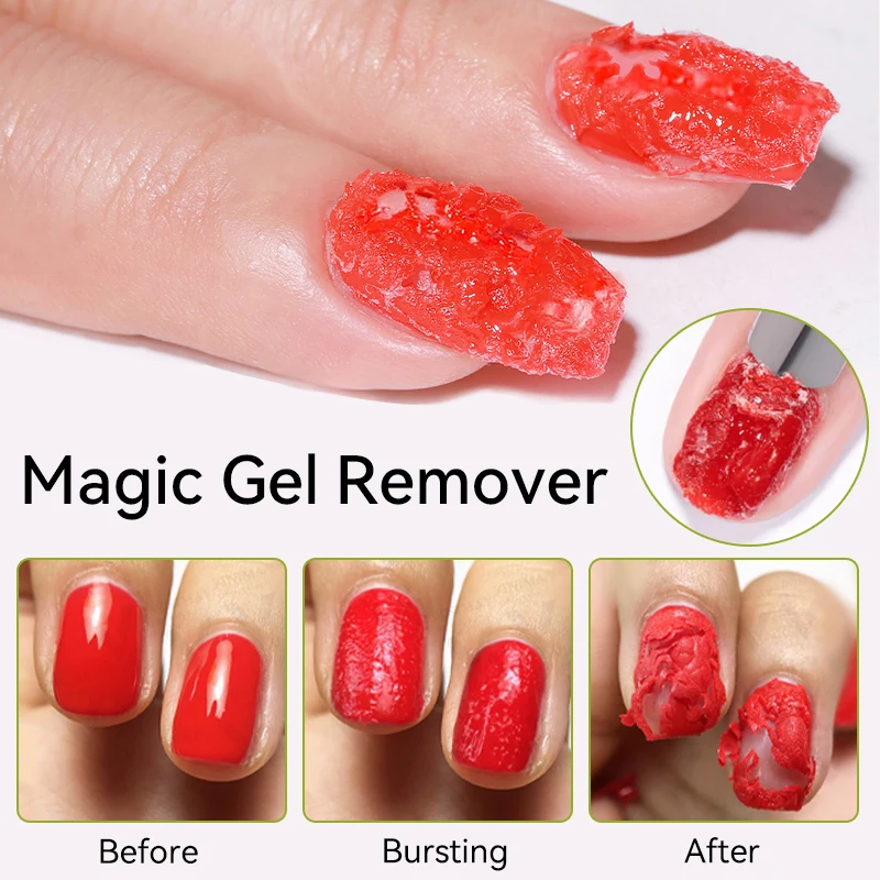 LILYCUTE 7ml Magic เล็บเจล Remover Gentle Quick Clean เล็บเคลือบเงา UV LED Soak Off เล็บเครื่องมือกําจัดเล็บ