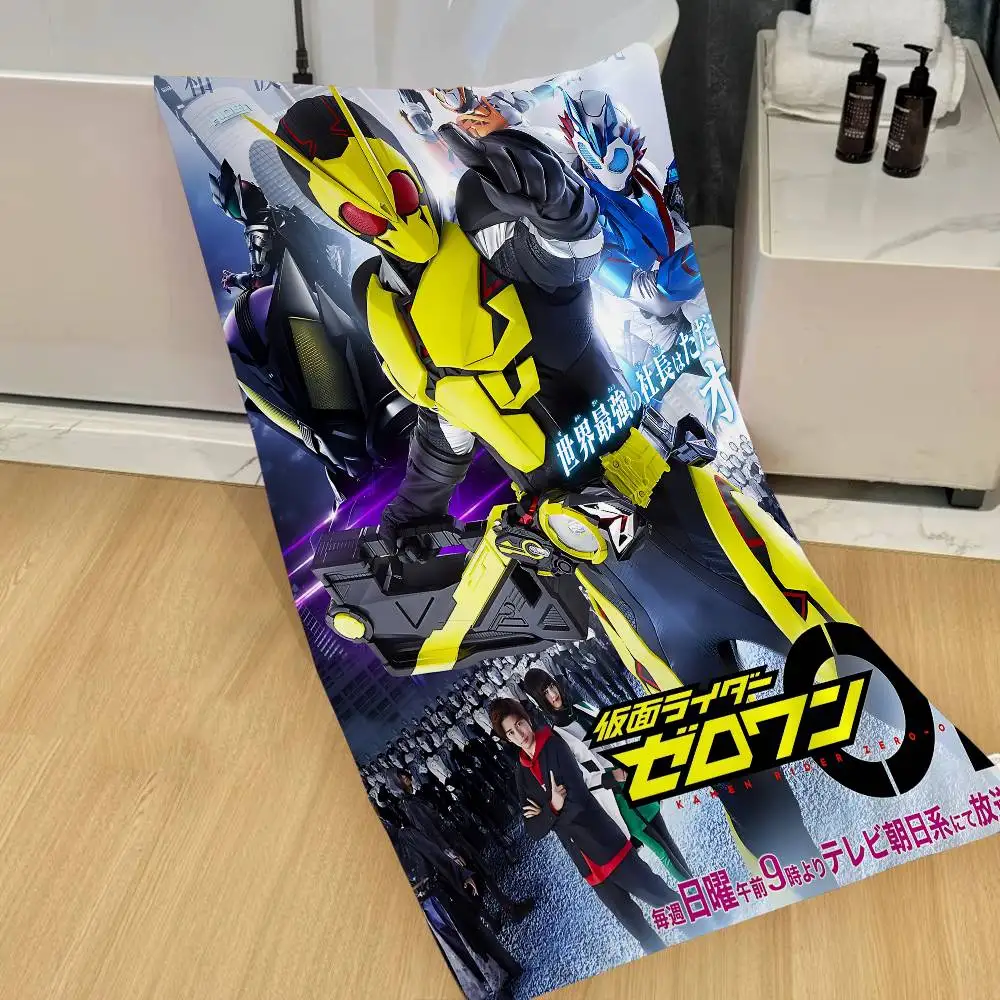 Popular TV K-Kamen R-Rider Zero One Microfiber Printed Beach Towel Mountain Climbing Yoga Beach Swimming Running Soft Towel