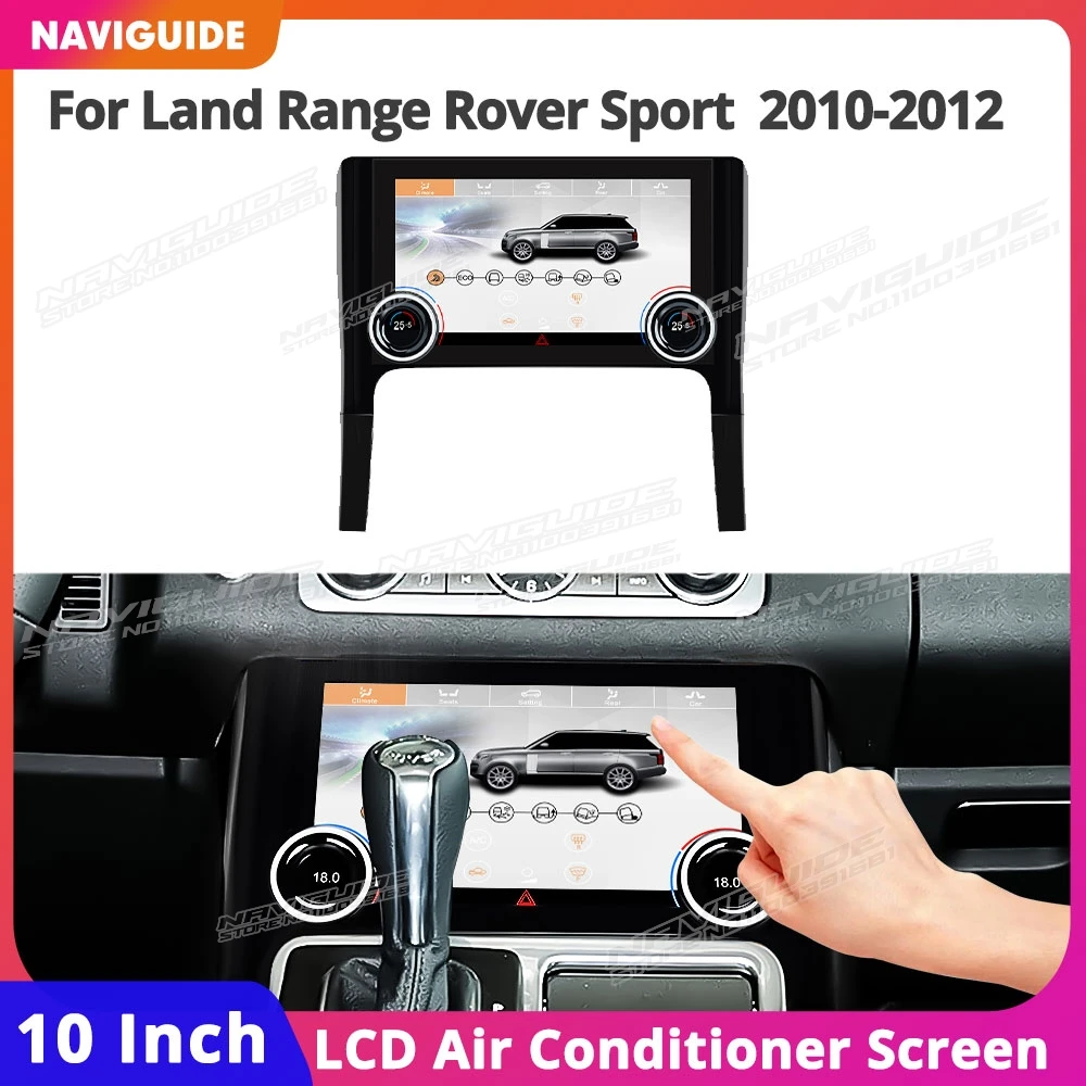 

NAVIGUIDE 10 дюймов для Land Range Rover Sport 2010-2012, автомобильный цифровой экран переменного тока, монитор климат-контроля, дисплей кондиционирования