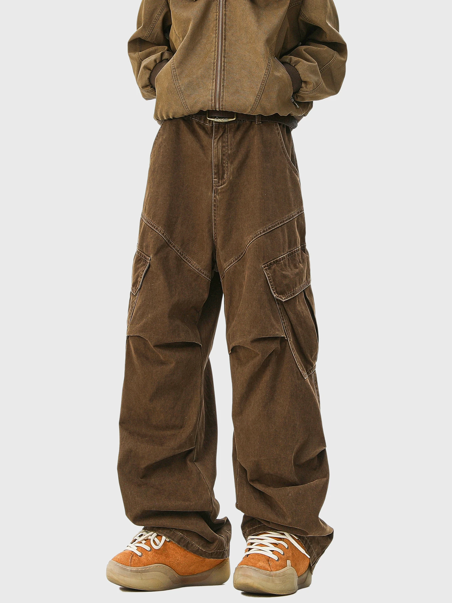 

Wukong Has Goods American Retro Waed Paratrooper Workwear Pants Men Trendy Street Loose Wide Leg Versatile Casual Long Trou...