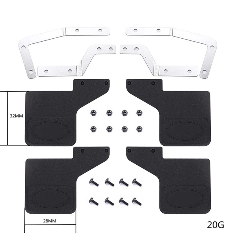 Rubber Front And Rear Fenders Mud Flaps For MN D90 D91 MN99S MN99S 1/12 RC Car Upgrades Parts Accessories