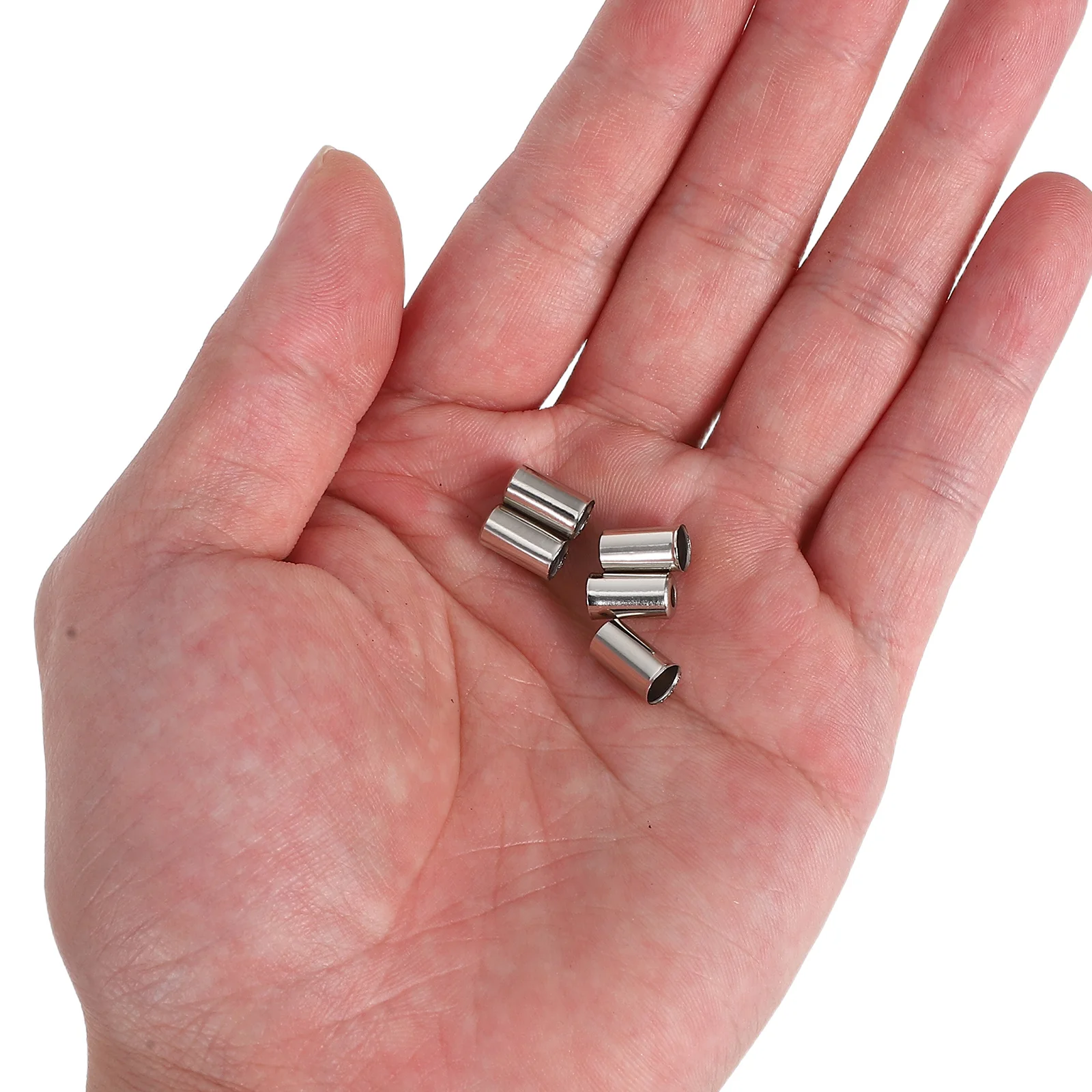 

100Pcs Bike Brake Cable Copper End Caps 5mm Durable Brake Line Protectors Easy Install for Mountain Road Bicycle Cable Ends