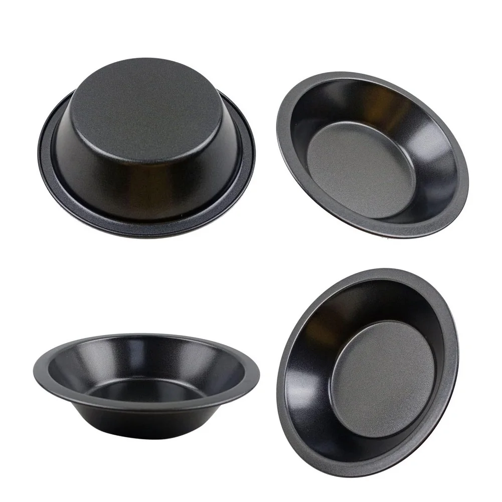 Round Baking Tins 5 Inch Pie Pans For Christmas Parties Resistant To Deformation Smooth Edge Design For Baking Cakes