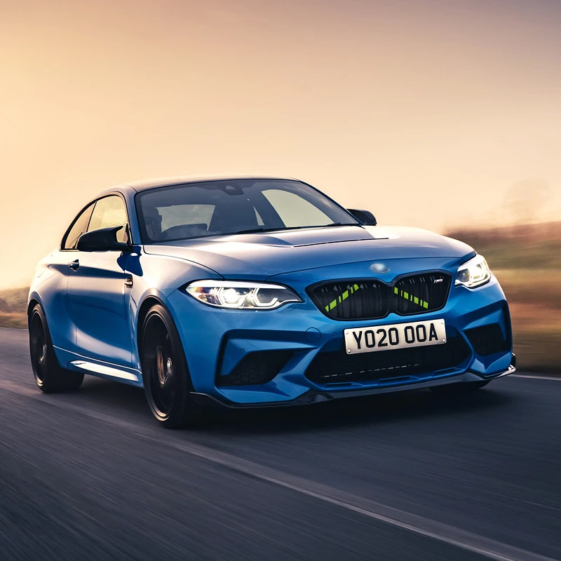 2Pcs Sport Sticker Car Front Grille Nose Trim Air Inlet Bar Strip Vent For BMW F20 F21 F22 F23 F30 F31 F32 F33 1 2 3 4 Series