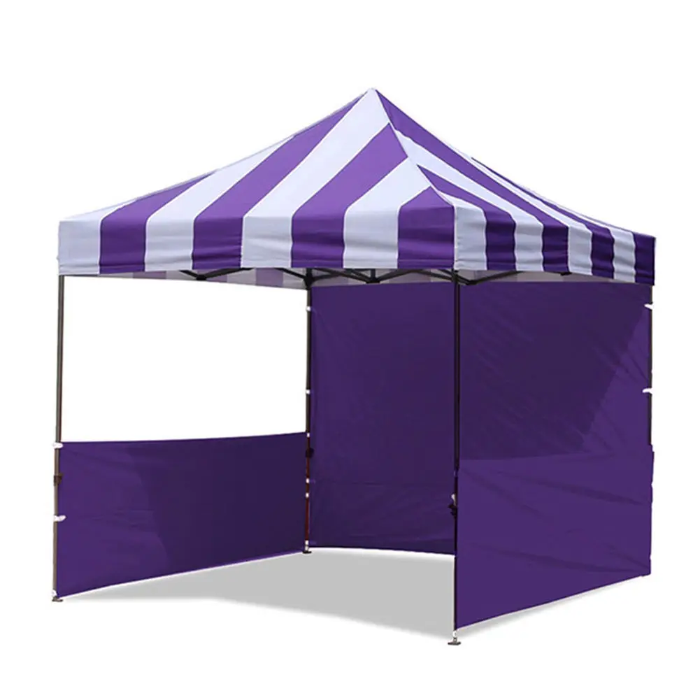 

10x10 10*x15ft Red/Blue /Green & White Stripe Pop up Canopy Gazebo Food Snack Event Carnival Tent for Beach