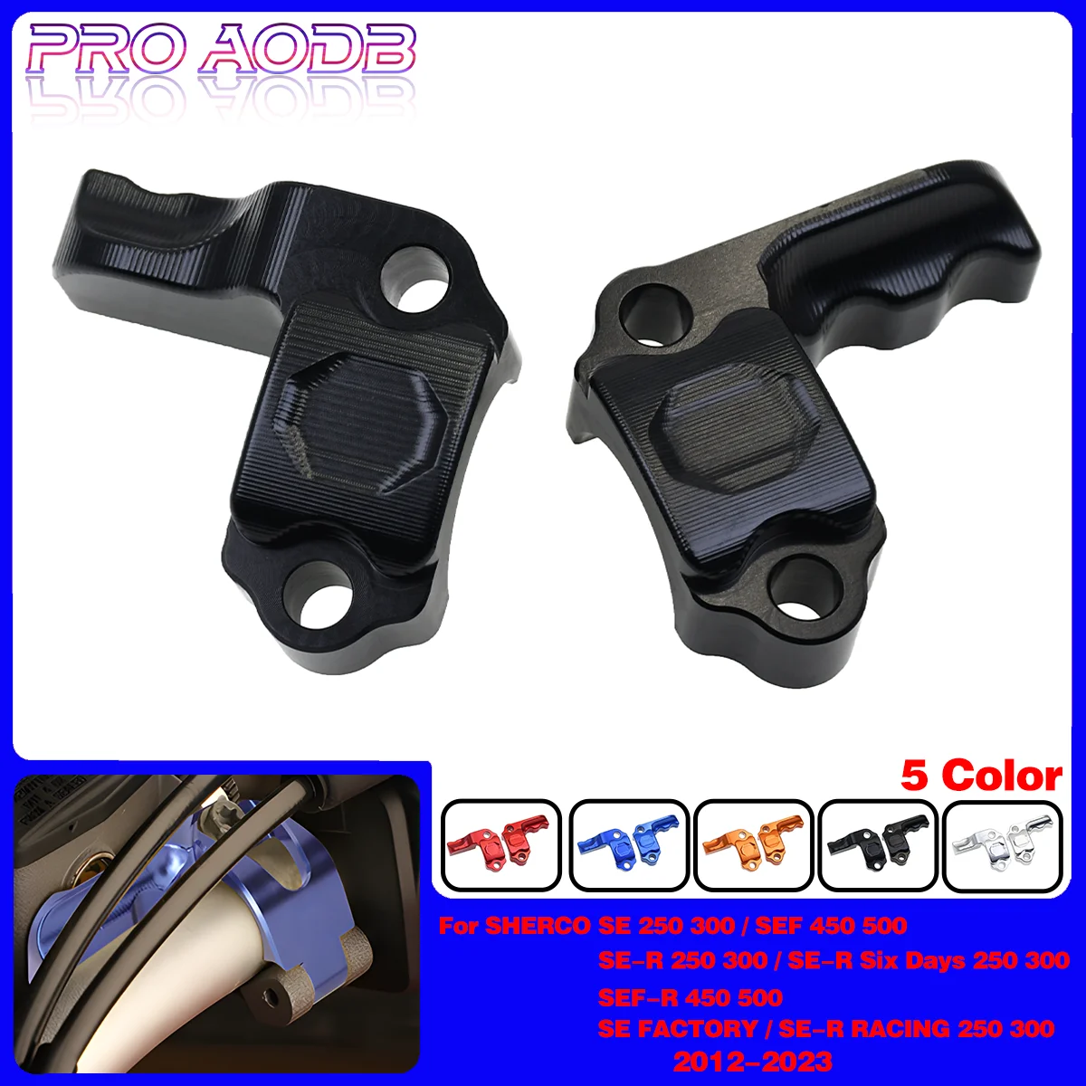 For Sherco 250 300 450 500 SE SEF SE-R SEF-R FACTORY RACING 6 DAYS Dirt Bike parts Motocross CNC Master Cylinder Protector Cover