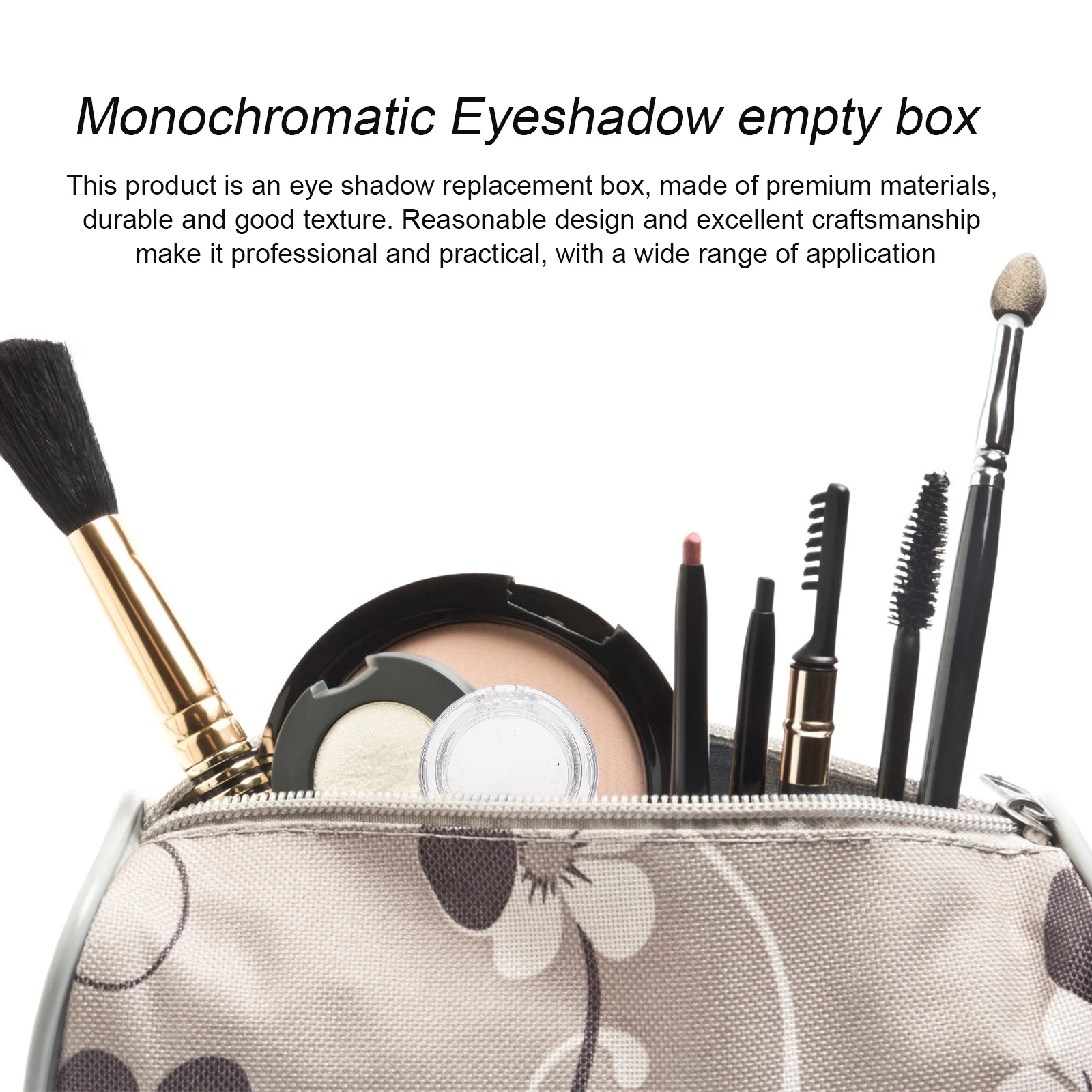 

8pcs Single Eyeshadow Box Durable Makeup Storage Container Compact Travel Organizer For Blush Foundation Empty Palette