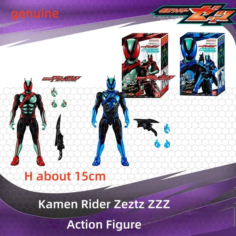 

2025 НОВЫЙ оригинальный Bandai Kamen Rider Zannuz ZZ Pulse - очень шарнирная фигура (основной формы/синей формы), экшн-фигурка, игрушка в подарок