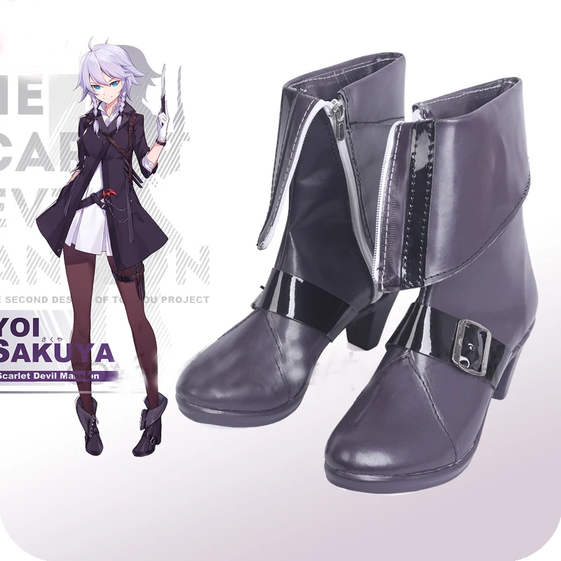 

Touhou Project Izayoi Sakuya Cosplay Shoes Boots Adult Halloween Carnival Party Cosplay Costume Accessories