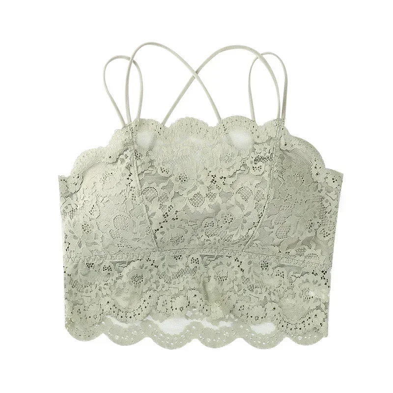 Camis Women Lace Crop Tops Summer Slim Solid Sexy Bottom Shirt Female Chic Korean Style Y2k Tops Beauty Back Tanks Camisole