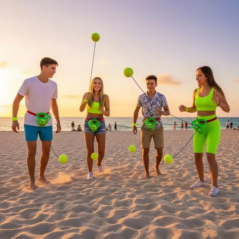 Erwachsenen-Schaukelball-Spielset Interaktives Team-Spielzeug für Familie, Outdoor-Camping, Sommer-Geburtstagsfeier, Gruppenaktivitäten – Detail 9