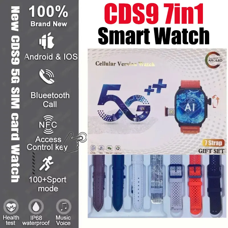 ساعة ذكية CDS9 Android 4G LTE، مع كاميرا دوارة، متجر Google Play مثبت مسبقًا، الإصدار العالمي للرجال والنساء #1